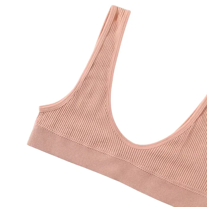 Soutien-gorge push-up pour femme, petite taille, sans armatures, bralette côtelée à col en U, sans rembourrage, plusieurs couleurs, crop top, lingerie sexy pour femme, tailles M-XL