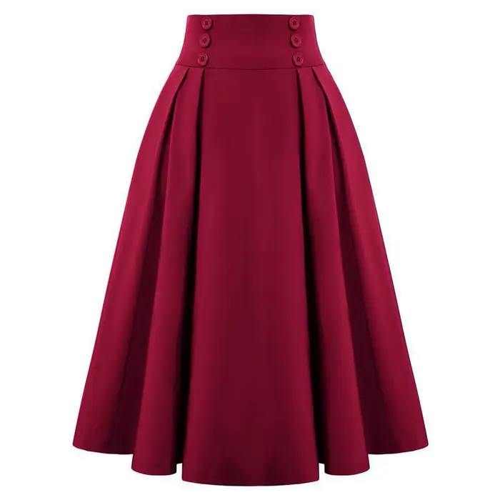 SISHION - Dámske elegantné polodlhé rozšírené sukne