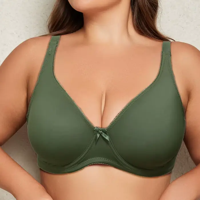 BEAUWEAR podprsenka s kosticami pre veľké prsia žena hladká veľká veľkosť podprsenky pre ženy tenká spodná bielizeň bez podšívky 0XL-5XL