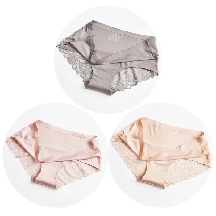 TrowBridge 3 pièces/ensemble culottes pour femmes sous-vêtements en dentelle exquise Lingerie Sexy g