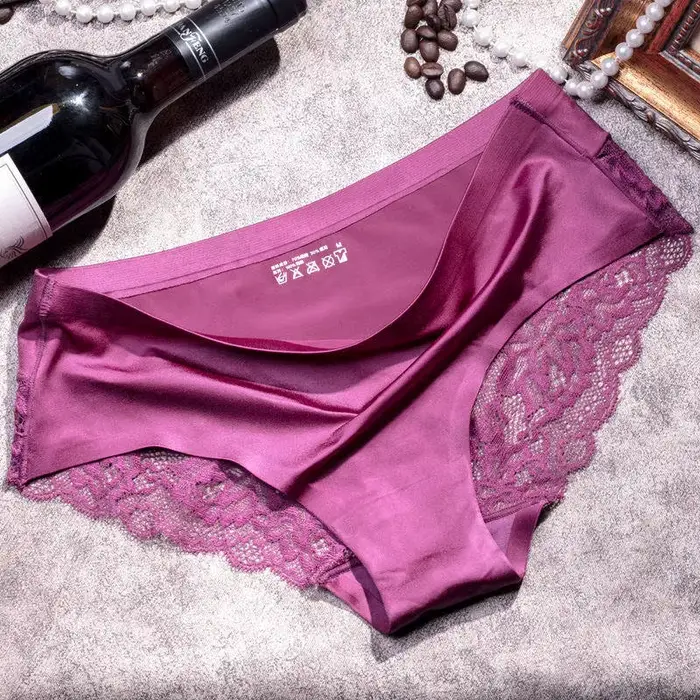 TEXIWAS 4 kusov/sada čipkované nohavičky pre ženy bezšvové dámske spodné prádlo tangá čipka Sexy pre