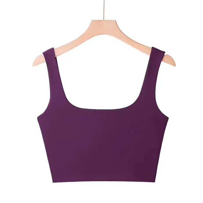 Nouveauté Été 2025 – Débardeurs Sexy Sans Manches pour Femme, Col Carré Court Tendance, 6 Couleurs