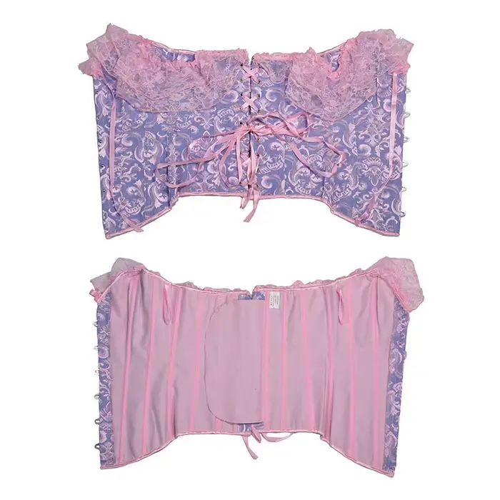 Čipkovaný korzetový top pre ženy Shapewear Fajas Formovač pásu Chudnutie Lingerie Blusy Body Shaper pre