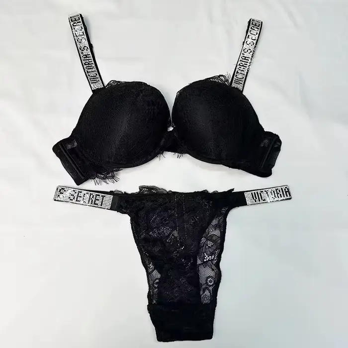 Nový sexy set podprsenky a nohavičiek Victoria's Secret pre ženy – Pohodlný
