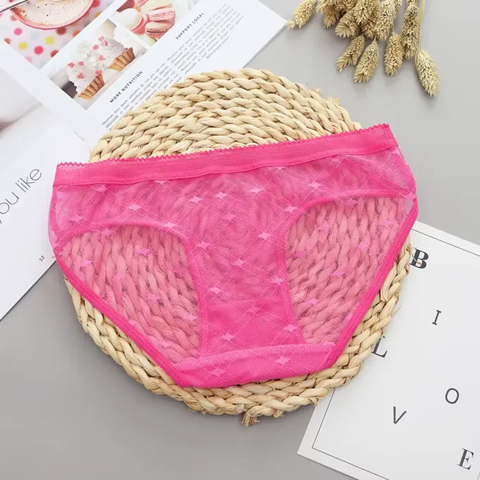 Sexi priesvitné čipkované nohavičky pre ženy