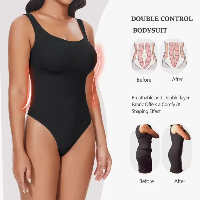 Body gainant pour femmes en polyamide et élasthanne, avec contrôle de la taille, soulèvement de la poitrine et du postérieur, pour des occasions variées