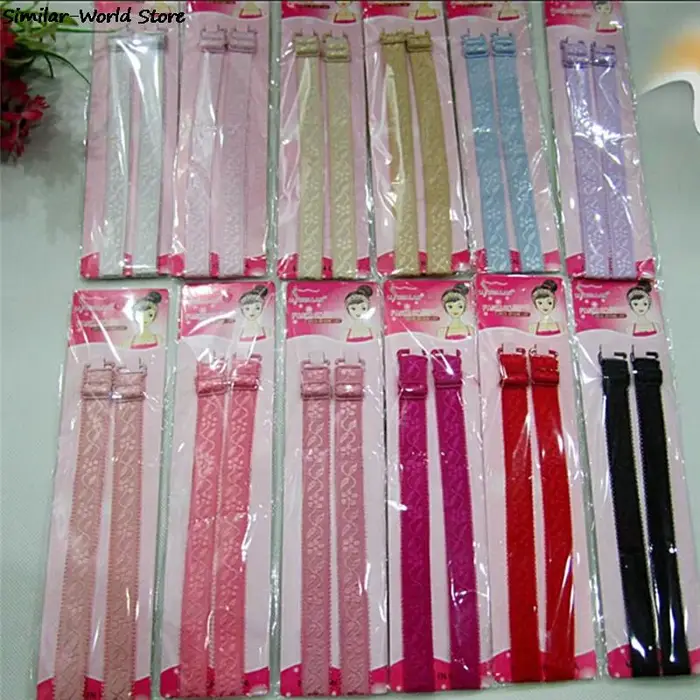 Non-sklzu podprsenka popruhy pre ženy, 1 pár, 34cm, príslušenstvo, dvojité elastické, nová kolekcia