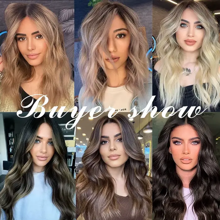 Extensions de cheveux ondulées à clips Jiameisi pour femmes longues occasions spéciales et tous les jours