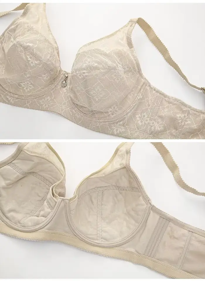 Veľká dámska podprsenka veľkosť 38-54 plný košík D E F G bavlna Sexy čipka minimalizér Push Up vysoko vypchatá s kosticami Bralette spodná bielizeň