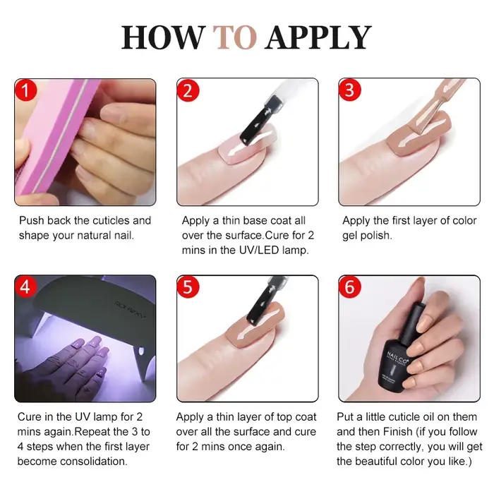 NAILCO 131 farieb gélový lak na nechty LED UV Gél Semi Permanent 15ML Gél Nail Art hybridné laky všetko na manikúru