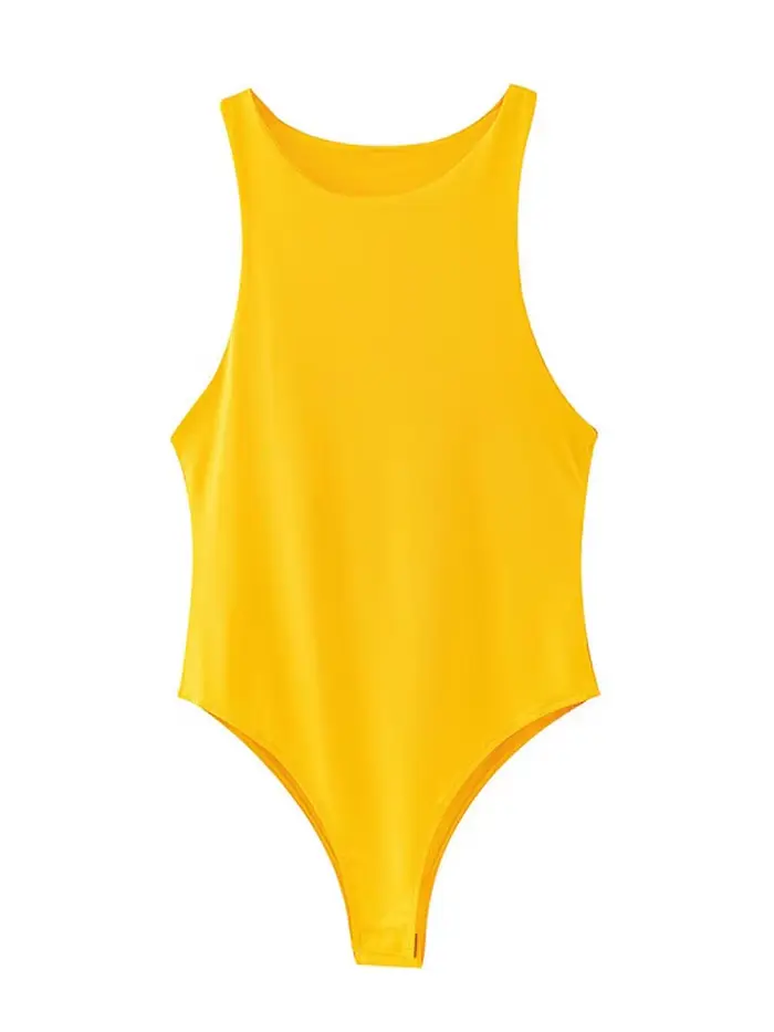 Letné pevné sexy obtiahnuté body pre ženy 4 farby zelené štíhle