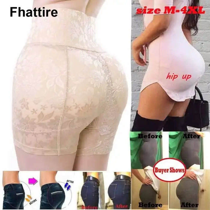 Culottes de contrôle push up sexy pour femmes avec rehausseur de fesses et soutien taille haute intimes en coton et polyester avec dentelle