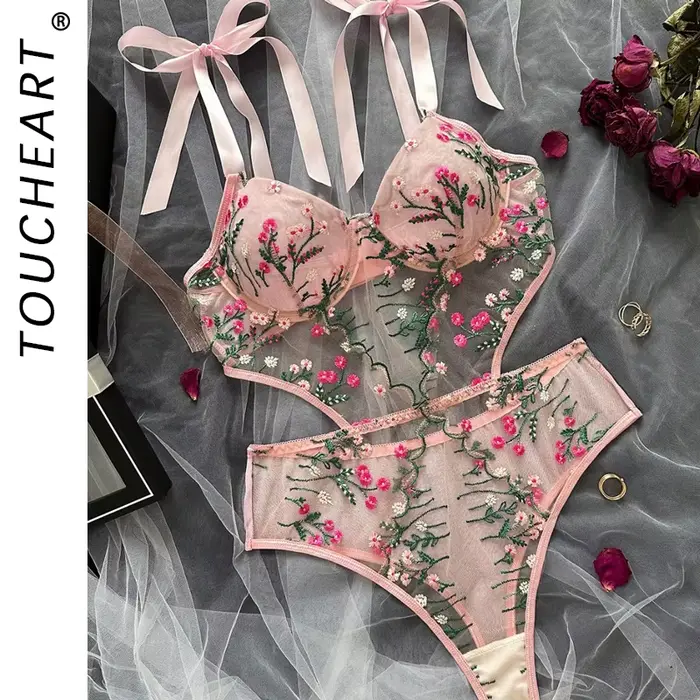 Dámska bielizeň podprsenka a nohavičky set Sexy oblečenie pre ženy