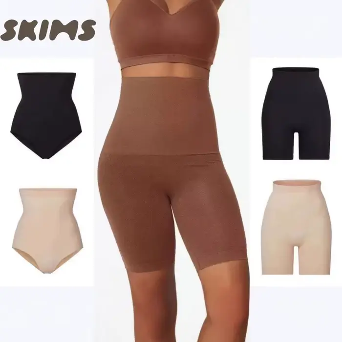 SKIMS UNISEAMBLE SCULPTURE HIGH BRIEF - Dámske šortky s vysokým pásom, Leg Lifting Effect, Basic spodná bielizeň