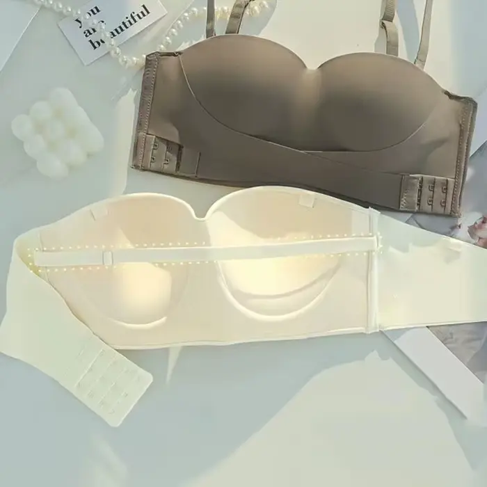Prsnaté spodná bielizeň Sexy S-Xl veľké rozmery bezšvíkové predné pracky jeden kus podprsenka pohár neviditeľný bez ramienok podprsenka pre ženy