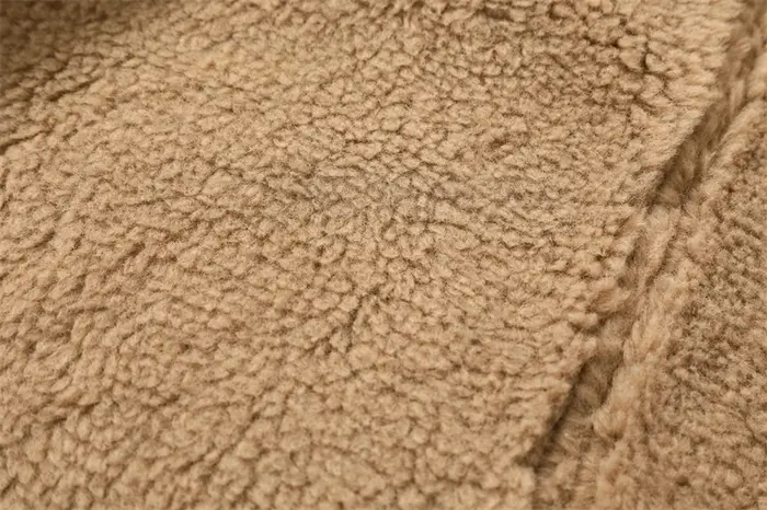 Veste courte épaisse et chaude double face pour femme, manteau marron, nouvelle collection automne h