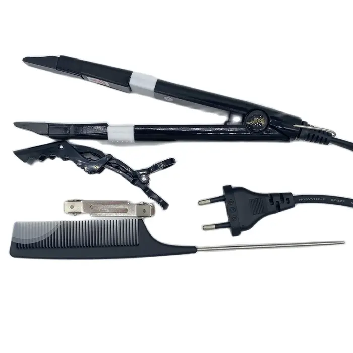 Connecteur de cheveux à chaleur 628, fer chauffant à température contrôlable, outils d'extensions de