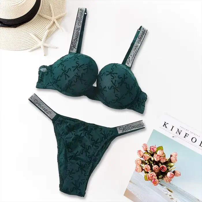 Spodná bielizeň Victoria's Secret spodnej bielizne s malými srdiečkami pre ženy sexy spodná bielizeň elegantné pohodlné a mäkké