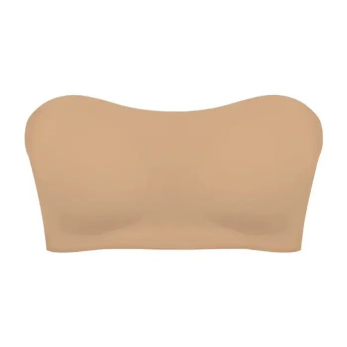 Soutien-gorge bandeau sans bretelles à boucle latérale, design tendance, confortable, push-up et de 