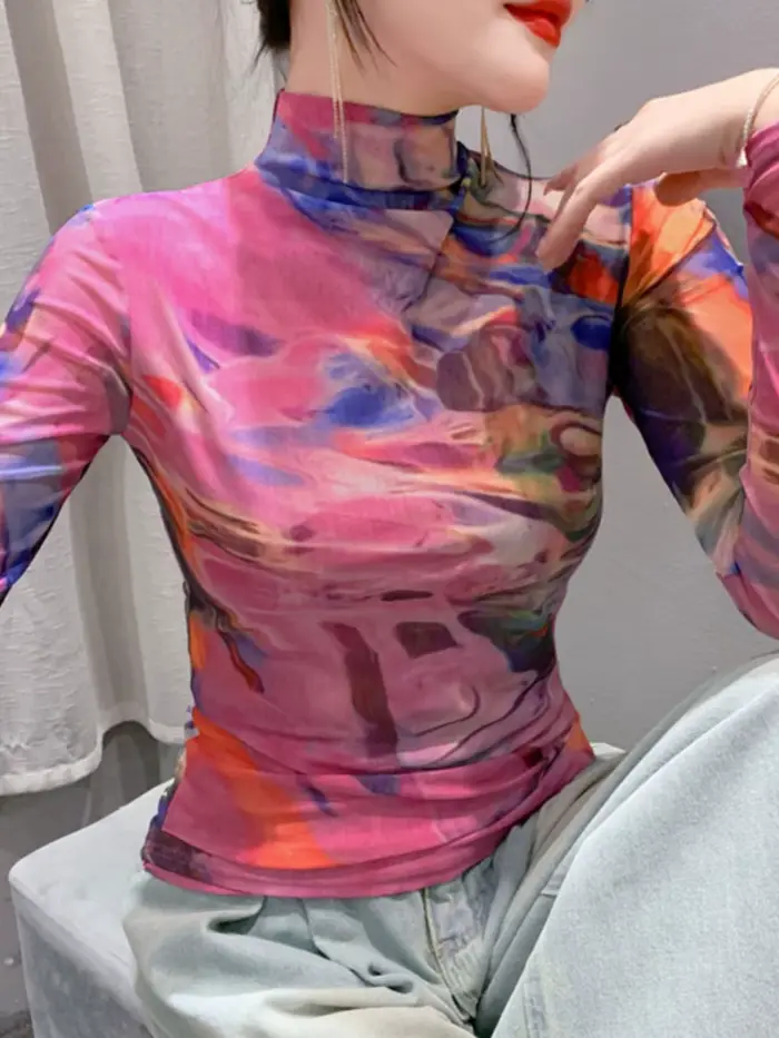 Pull féerique en maille tricotée polyester élasthanne pour femmes junior style fairycore automne-hiver