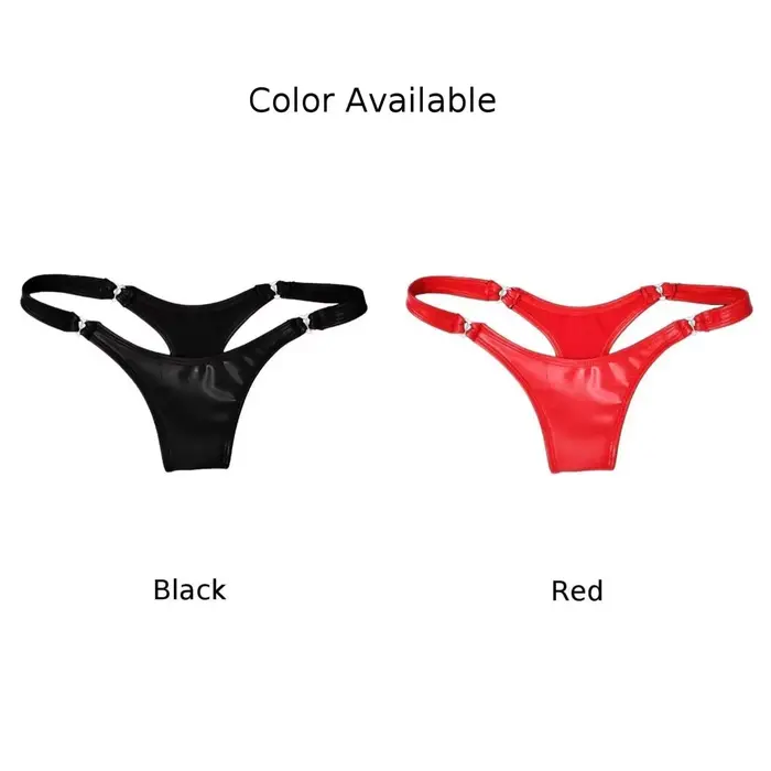 Dámske sexuálne žabky String teplé PVC kožené nohavičky nohavičky nohavičky spodná bielizeň spodná bielizeň spodná bielizeň Tanga String