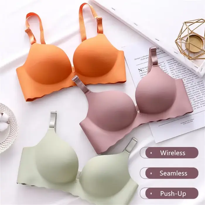 Soutien-Gorge Sexy Corset sans fil une pièce sous-vêtements respirants rassembler Soutien-Gorge Push Up pour femmes Lingerie sans couture Bralette Soutien Gorge