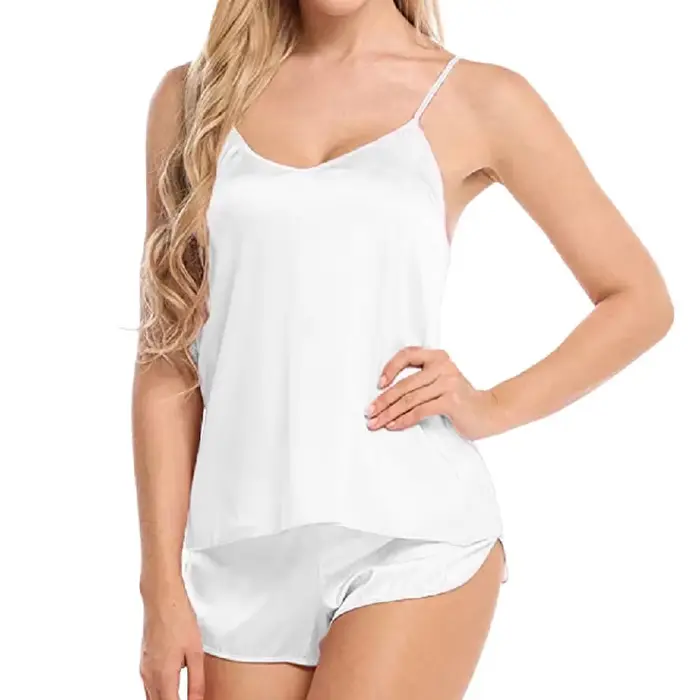 Sexy pyžamový set pre ženy, špagety bez rukávov topy + šortky, domáci oblek, letná košieľka, V-neck, dámske spacie oblečenie špeciálne príležitosti