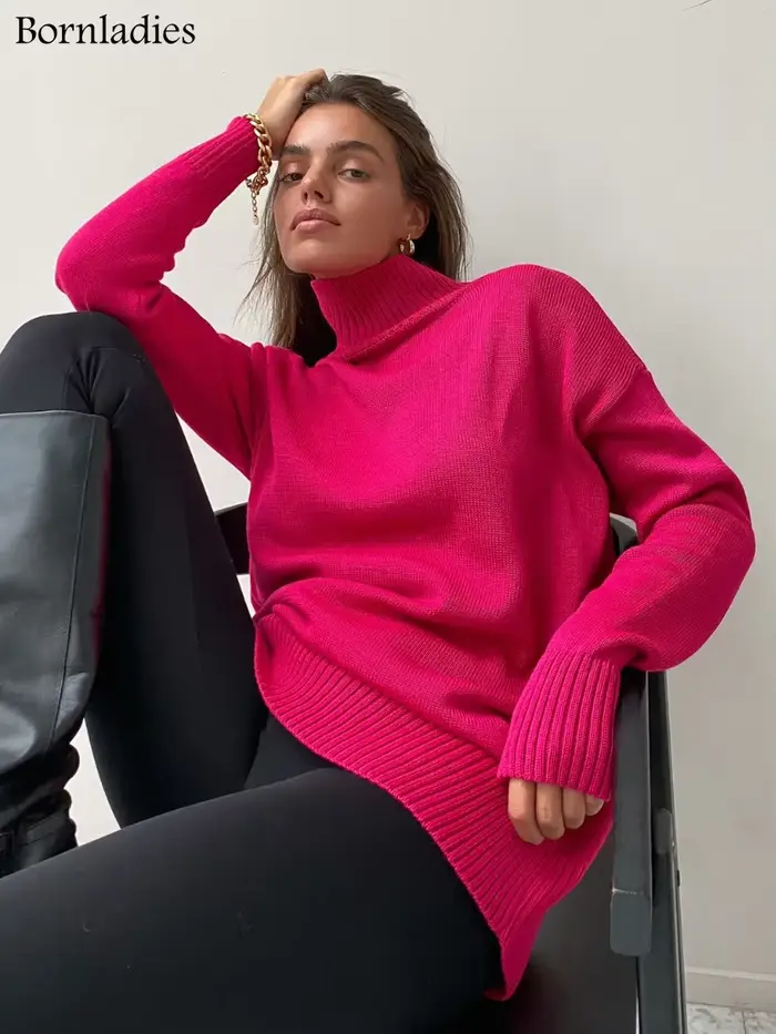 Sveter z nylonu polyester viskóza voľný strih ležérny štýl pre ženy jeseň zima špeciálne príležitosti slávnostné ležérne
