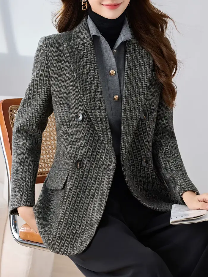 Houndstooth sako s klopami