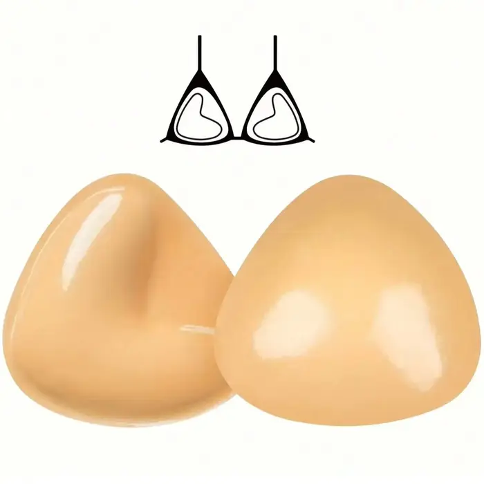 2/1 paires d'inserts de soutien-gorge adhésifs double face, inserts de soutien-gorge adhésifs effet 