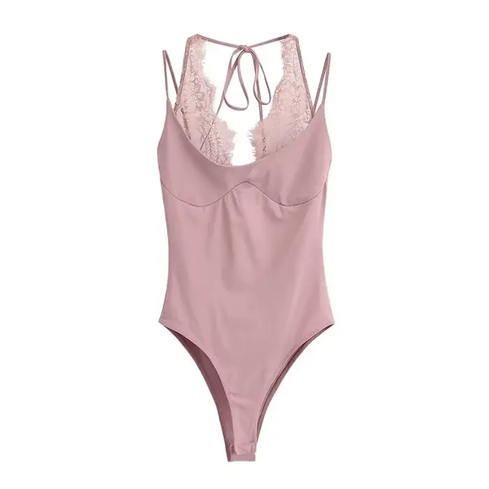 body Sexy Polyester vysoký pás čipka pre večery kluby špeciálne príležitosti