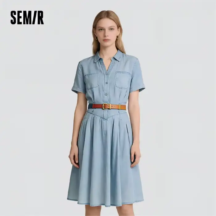 Pantalons plissés Semir en lyocell pour femmes élégants et confortables été 2025 occasions spéciales ```