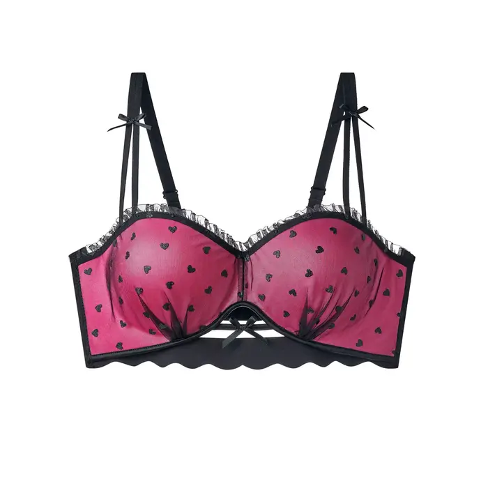 Soutien-gorge demi-bonnet en dentelle française pour femmes, nouveau, anti-affaissement, pour petite