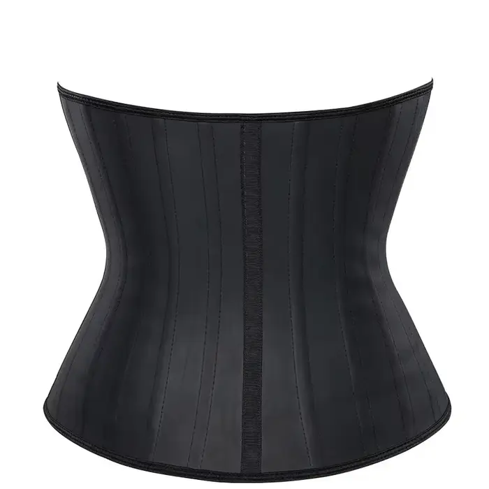 Corset de sport en latex pour hommes et femmes, gaine amincissante, ceinture en caoutchouc, vêtement sculptant le corps, 25 baleines en acier, sous-vêtement pour activités sportives et fitness