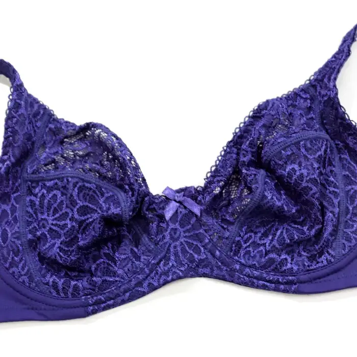 Soutien-gorge en dentelle florale Beauwear pour femmes, sans doublure, coupe CDE, bretelles ajustables, confort et élégance pour toutes les occasions