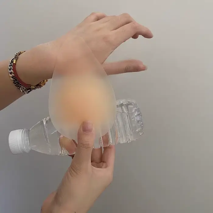 Push-Up kryty na bradavky v tvare kvapky vody, neviditeľné, samolepiace, pre podprsenku, prírodné náplasti na zdvíhanie pŕs, bezšvíkové nálepky na hrudi