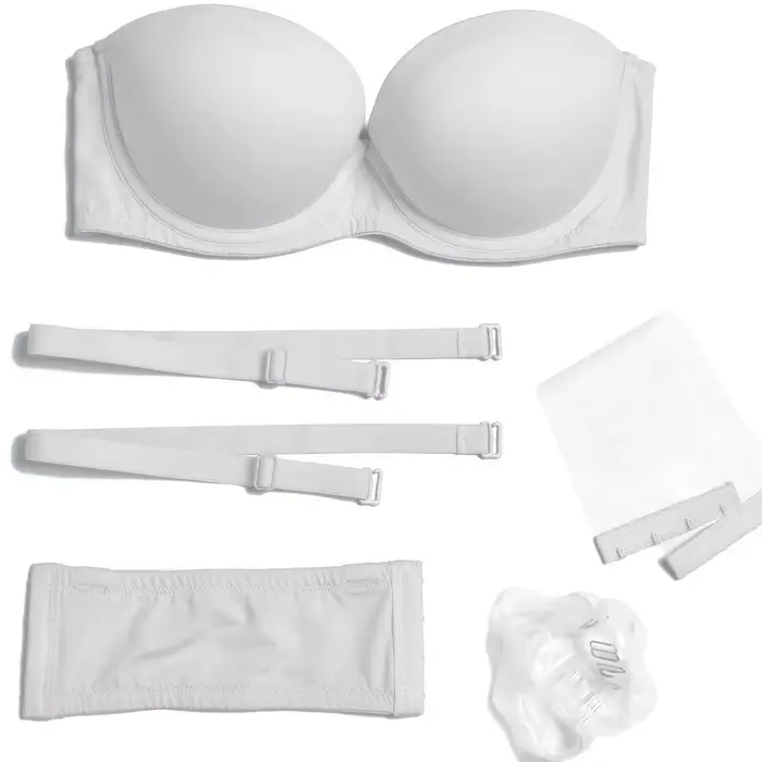 Nouveau Soutien-Gorge Femme 2026 Sans Bretelles Sexy Dos Nu Croisé Push-Up Invisible Rembourré Multi