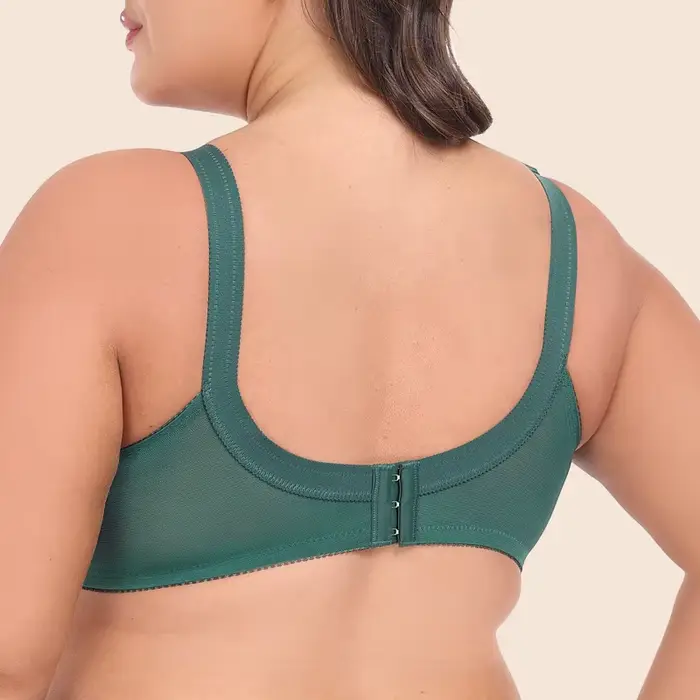 Ultra jemná podprsenka s plnými košíčkami veľká veľkosť BCDEFG bez drôtikov Sexy čipka priesvitná Polovičná