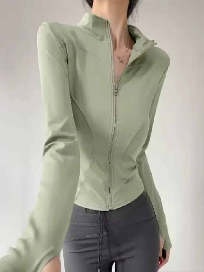 Veste Rétro à Col Montant pour Femme Printemps 2026 Nouvelle Collection - Manteau Court Décontracté