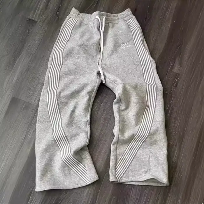 Y2k sivé voľnočasové nohavice Vintage funkčné taktické pre mužov a ženy Premium Jogging