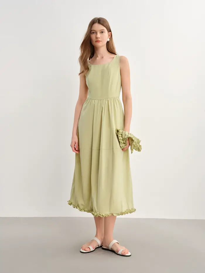 DUSHU 2025 Robe trapèze d'été pour femme améliorant la courbe – Taille profilée et bretelles d'inspi