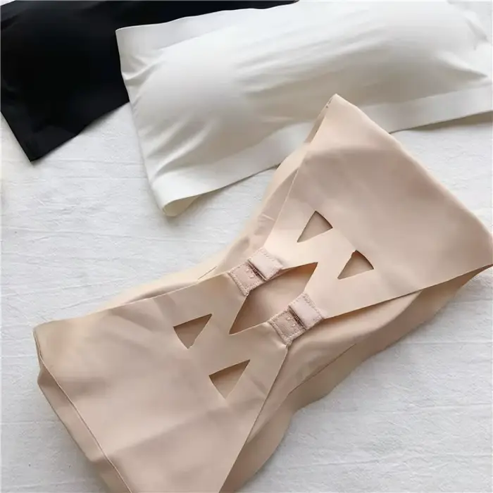 Sexy podprsenka bez ramienok, push-up, bez výstuže, pre ženy, elegantný chrbát, protišmyková, bezšvíková, neviditeľná, bralette bez ramienok, spodná bielizeň
