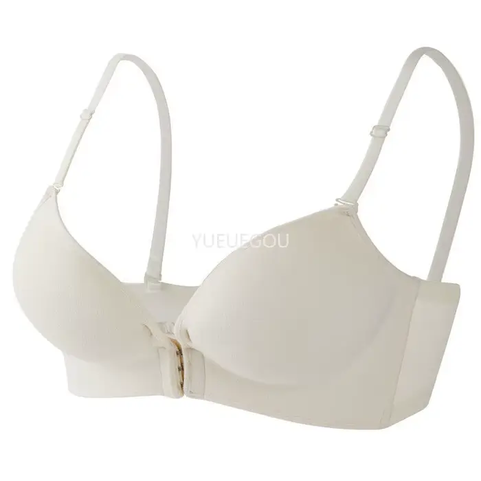 Push-up podprsenka s extrémnym predným uzáverom 10 cm pre malé prsia, ultra hrubé polstrovanie, plisovaný golier, sexy spodná bielizeň s ponorným výstrihom, bez chrbta, bez ramienok, vertikálny výťah