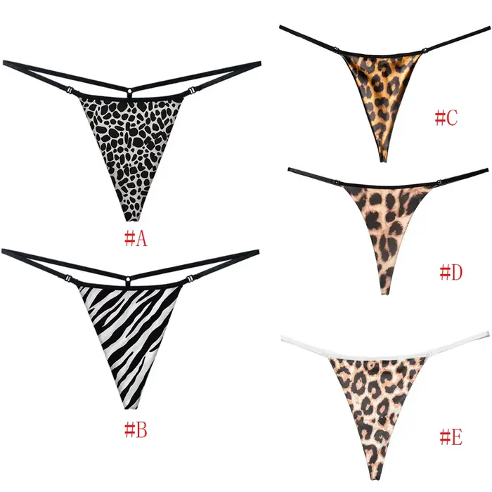 spodná bielizeň žena bavlna bez šitia tangá leopard žena sexy nohavičky