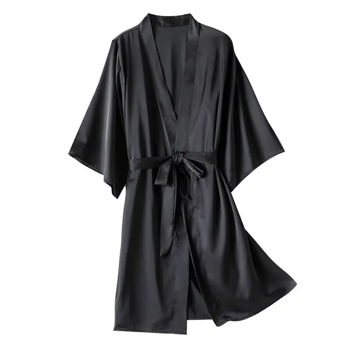 Kimono župan Šaty pre ženy Súprava šiat Saténové voľné nočné oblečenie Nočná košeľa pre nevestu Svadobný dar Sexy
