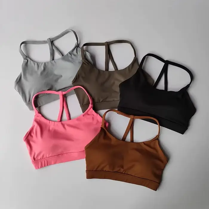 Soutien-gorge de yoga féminin triangle sexy sensation nue confortable pour femmes fitness yoga pilates activité physique