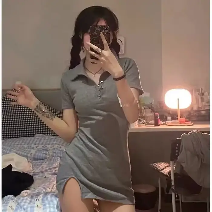 Tenue de Nuit Séduisante pour Femme : Nuisette Sexy, Robe de Nuit, Pyjama, Vêtement de Nuit à Manche