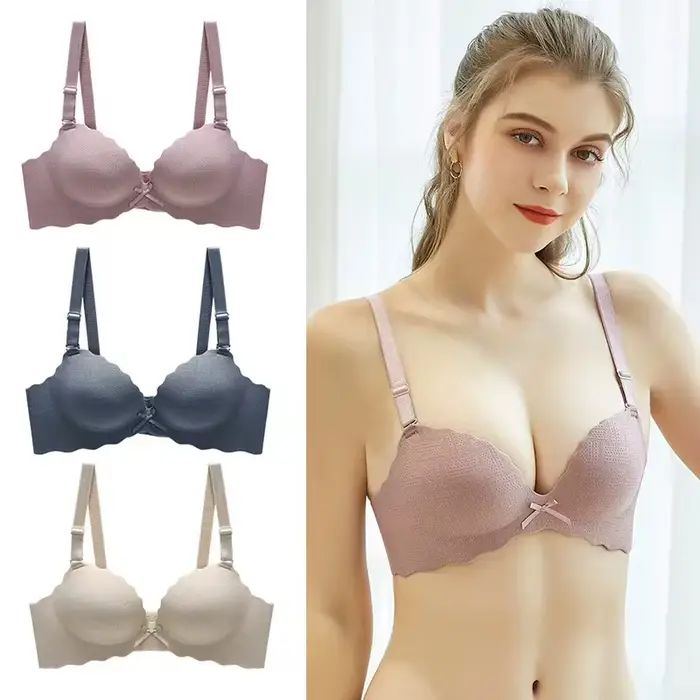 Push-up zahustená podprsenka pre malé prsia nylon a elastan bezdrôtové podprsenky a nohavičky pre ženy špeciálne príležitosti