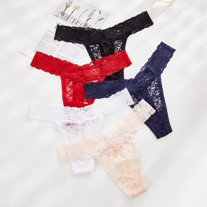 1ks čipka priehľadný kliešte pre ženu G-tangá Spodná bielizeň Sexy ženy spodná bielizeň nohavičky ženy boxer bannirou