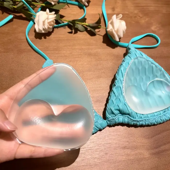 Opätovne použiteľné silikónové podprsenky - bezšvíkové push-up vnútorné vankúše pre ženy hypoalergénne, ideálne pre bikiny
